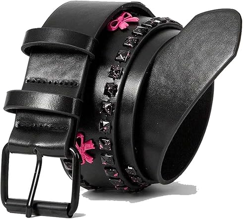 Y2K Belt for Women Cowgirls Leather Belt Punk Buckle Waist Belts for Jeans Pants Dresses