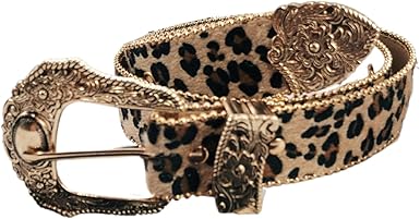 DrillZ 5 Pcs Waist Belt Leopard Print Waist Decor for Women's Jeans & Pants