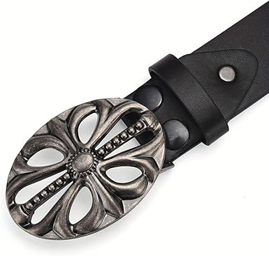 Men's Belt Bohemian Style Belt Vintage Skeleton Women's Belt Riveted Belt Hip Hop Punk Rock Y2K Belt